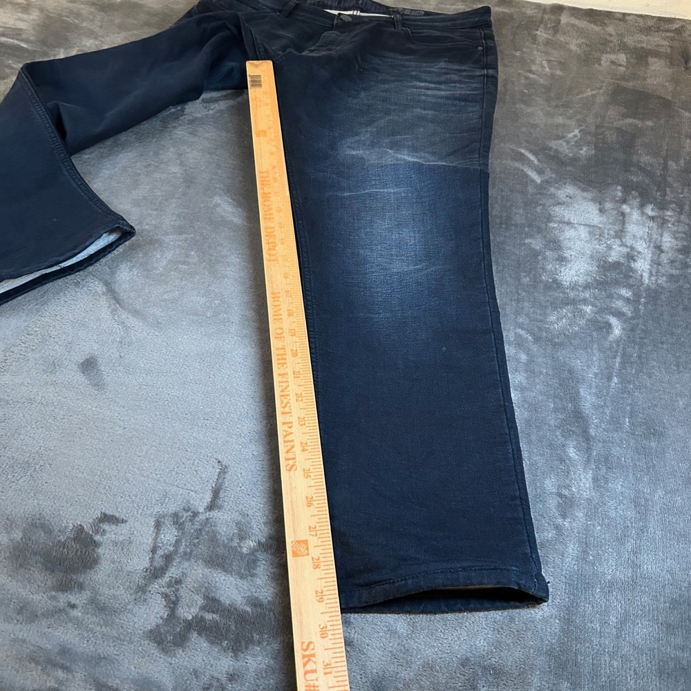 Richlook JNS Riveted and Casted Jeans Mens fits 36x29" Dark Blue Straight Fit - Picture 11 of 14